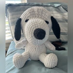 Handmade Crocheted Snoopy Stuffed Animal